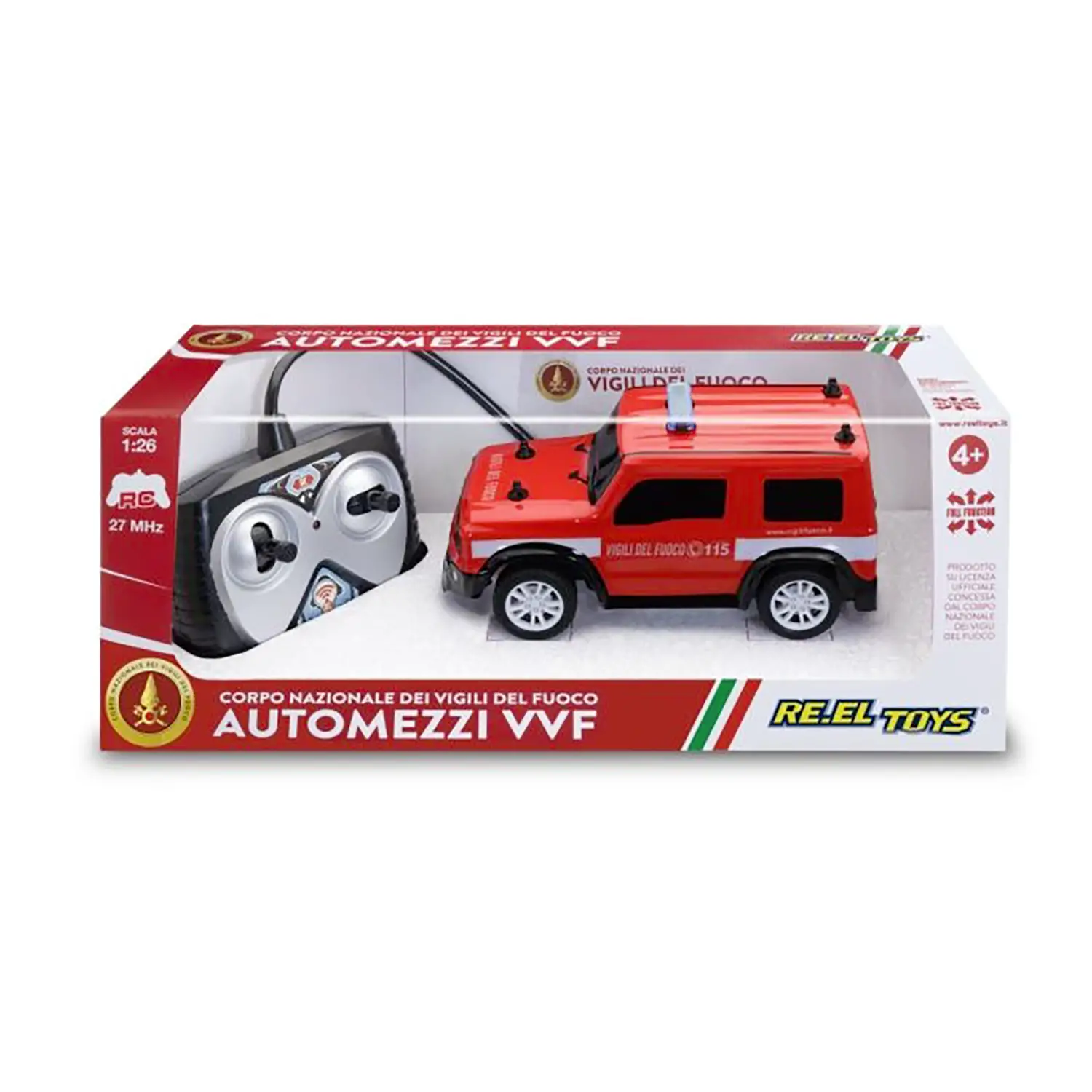 Auto Fuoristrada Vigili Del Fuoco - Suv Radiocomandato 1:26 - radiocomandi