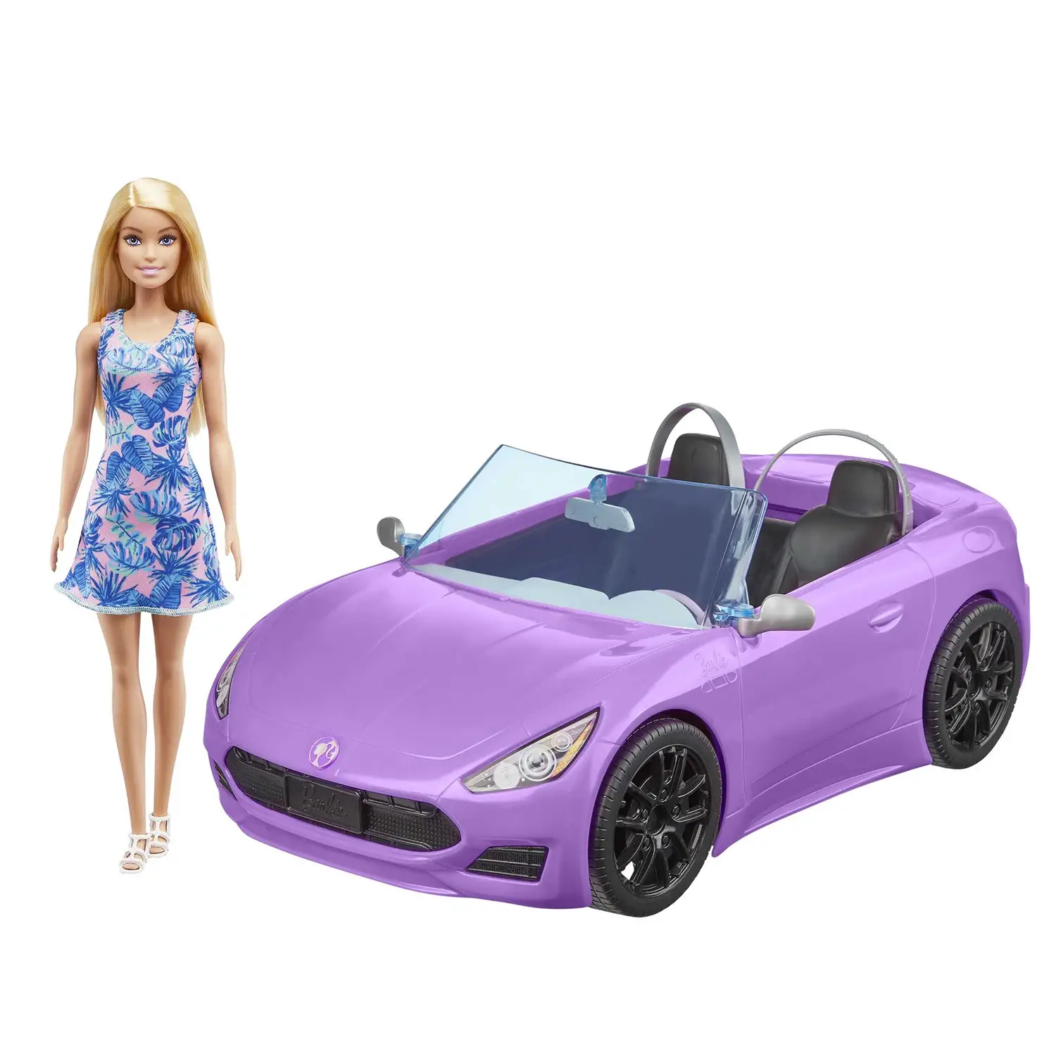 Barbie Auto Decappottabile con Bambola – Macchina Glam Sportiva - collezionabili bambina