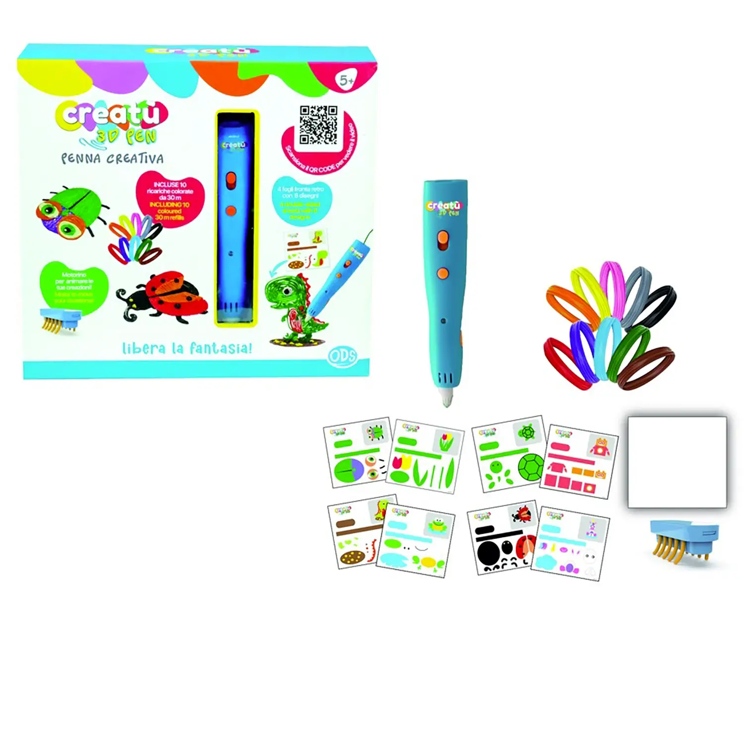 Creatù - Penna 3D Creativa Con Accessori - creatività