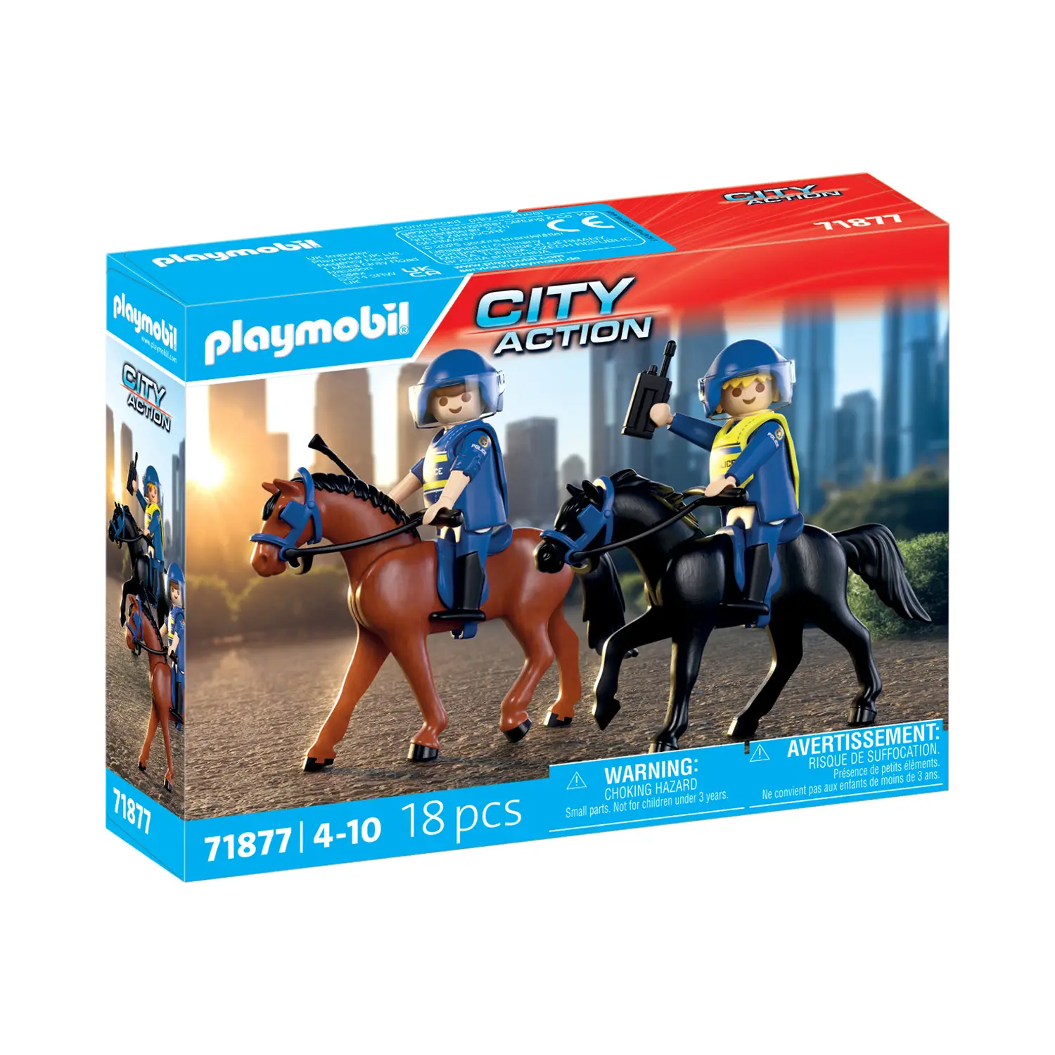 Playmobil 71877 Poliziotti a Cavallo con 2 Agenti e 2 Cavalli - playmobil