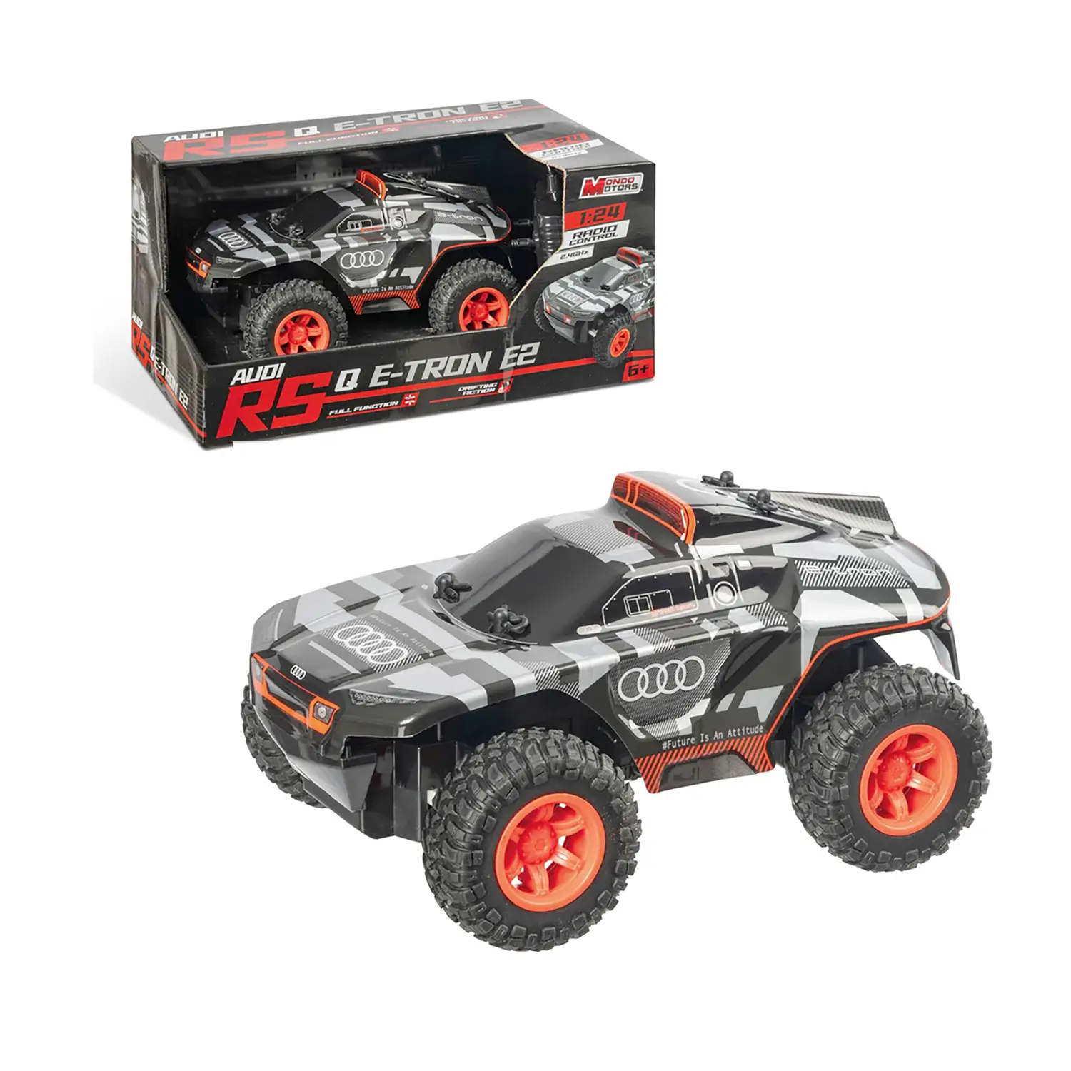 Audi RS Q e-tron E2 2025 Dakar Auto Radiocomandata 1:24 8 km/h Mondo Motors - radiocomandi
