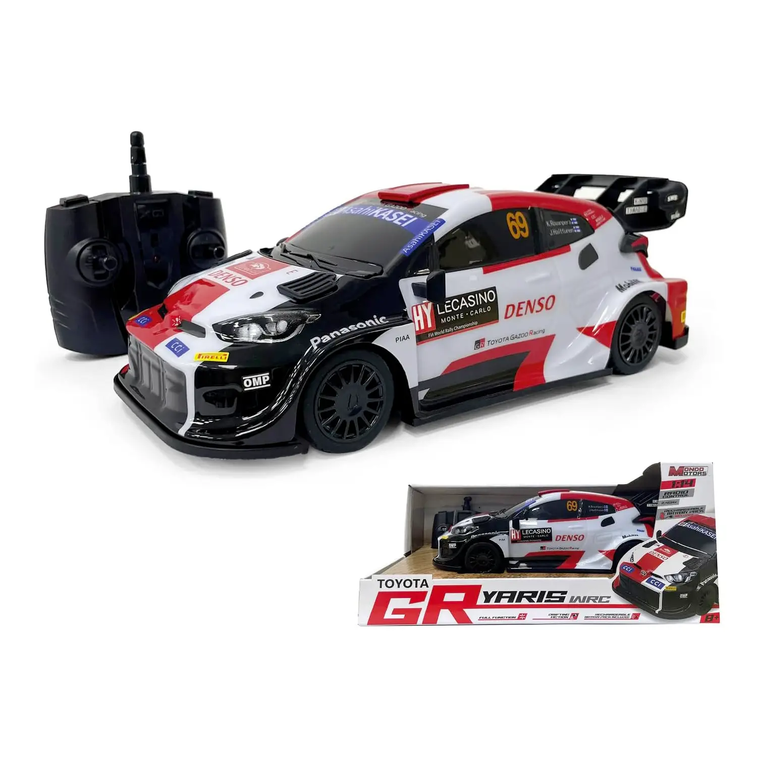Auto Radiocomandata Toyota Gr Yaris WRC Scala 1:14 - radiocomandi