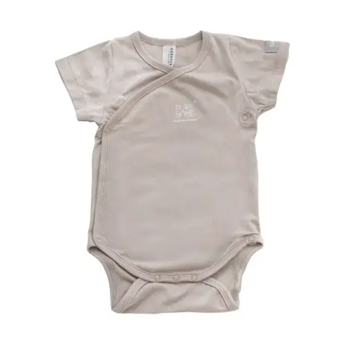 Body in Bamboo Mezza Manica - Taglia 9-12 mesi Beige - intimo neonato