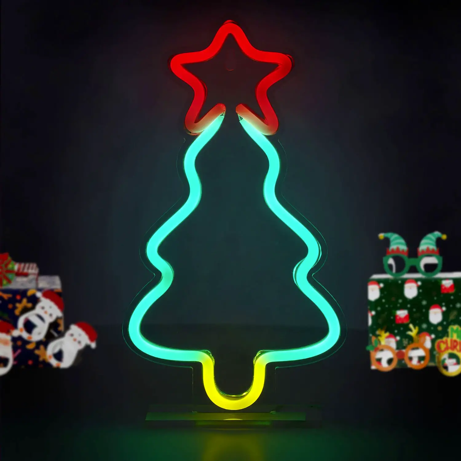 Legami - Insegna Luminosa Led A Effetto Neon Albero Di Natale - legami