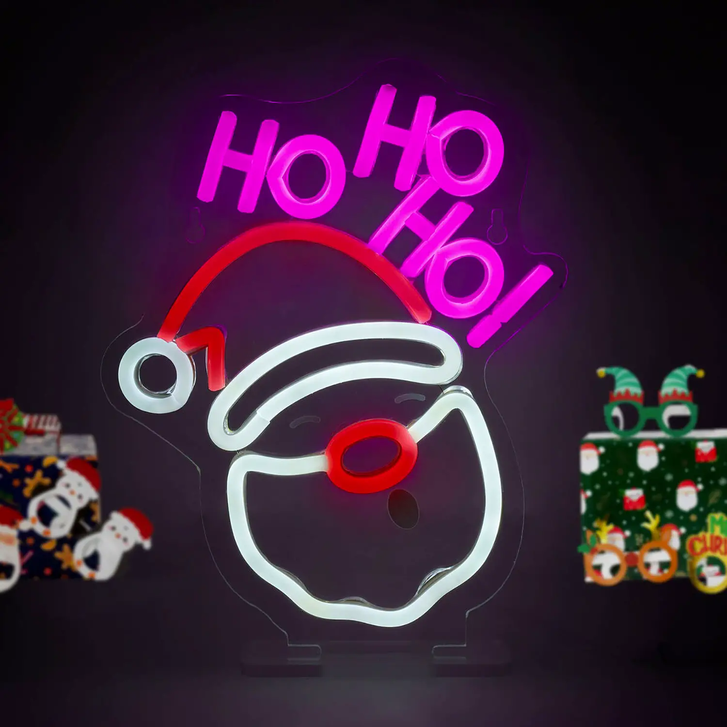 Legami - Insegna Luminosa Led A Effetto Neon Babbo Natale - legami