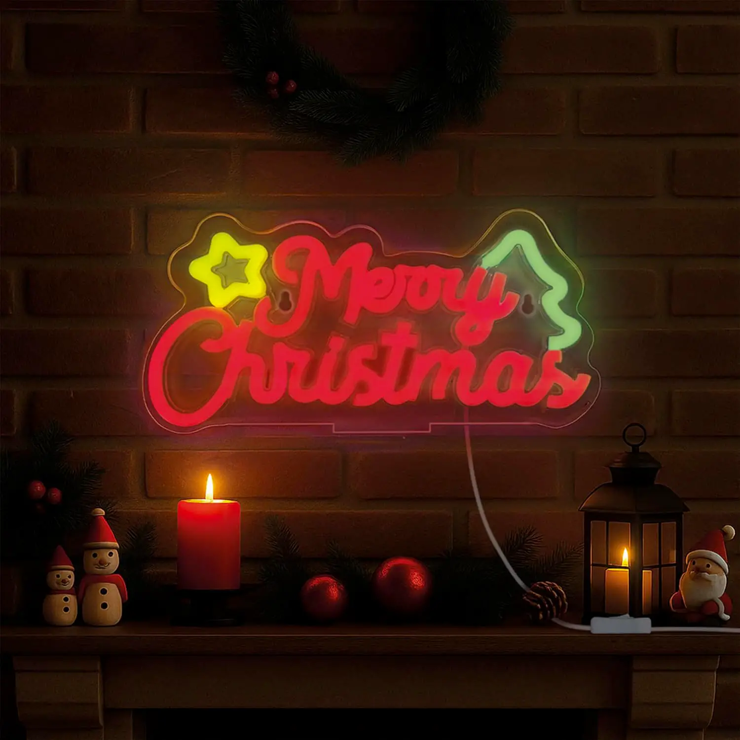 Legami - Insegna Luminosa Led A Effetto Neon Scritta Merry Christmas - legami