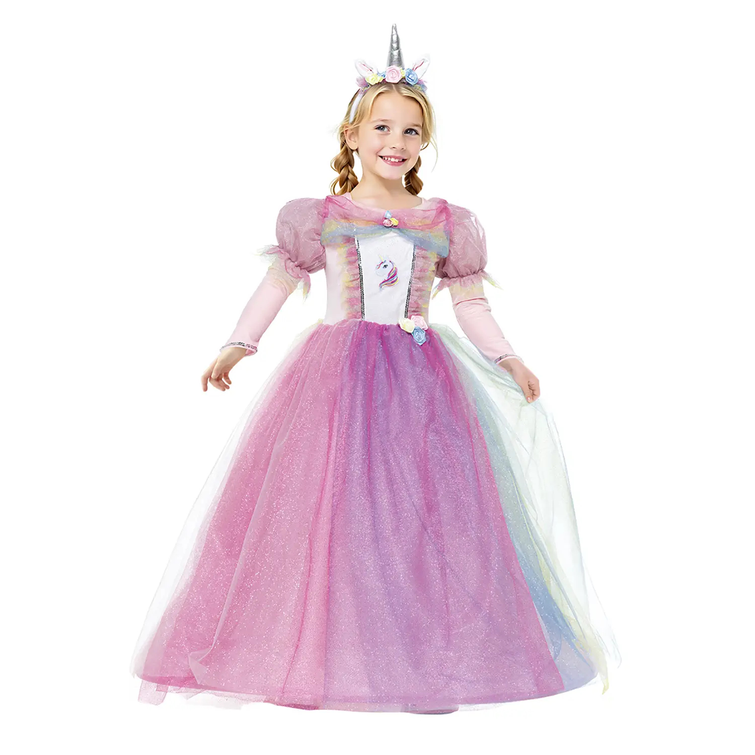 Costume Principessa Unicorn Dream Bambina - Taglia 5/6 Anni - abiti bambino e bambina
