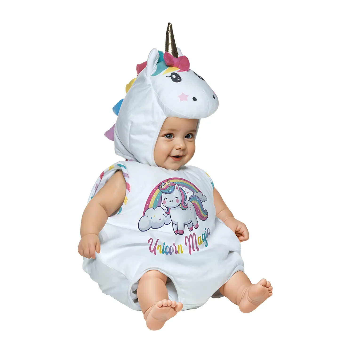 Costume Unicorno Saccotto - Taglia 6/12 Mesi - abiti bambino e bambina