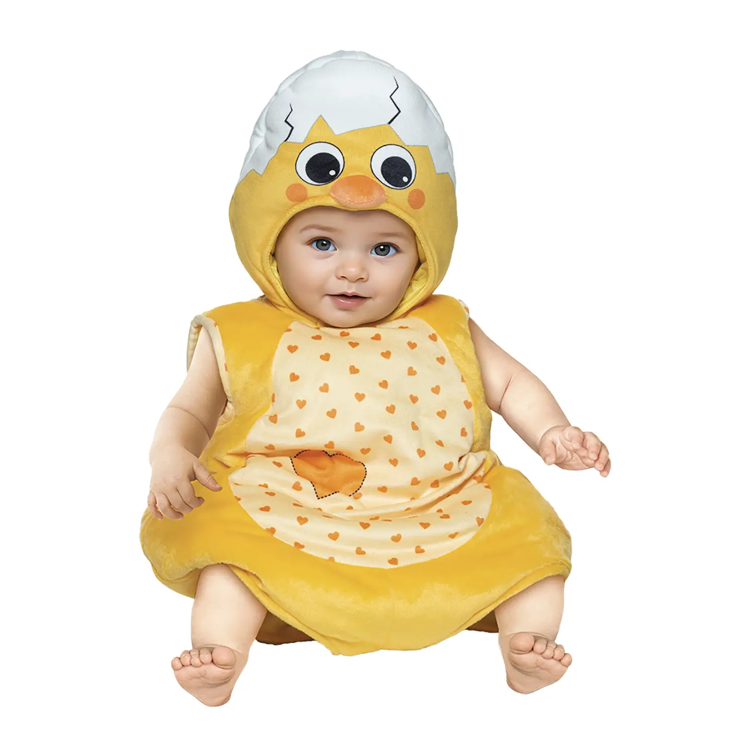 Costume Pulcino Saccotto - Taglia 6/12 Mesi - abiti bambino e bambina
