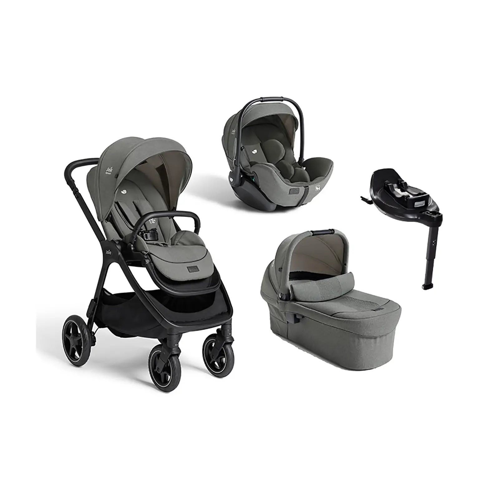 Trio Finiti 2 Signature Evergreen con Navicella Ramble XL e Base Encore per Seggiolino Auto - trio e modulari