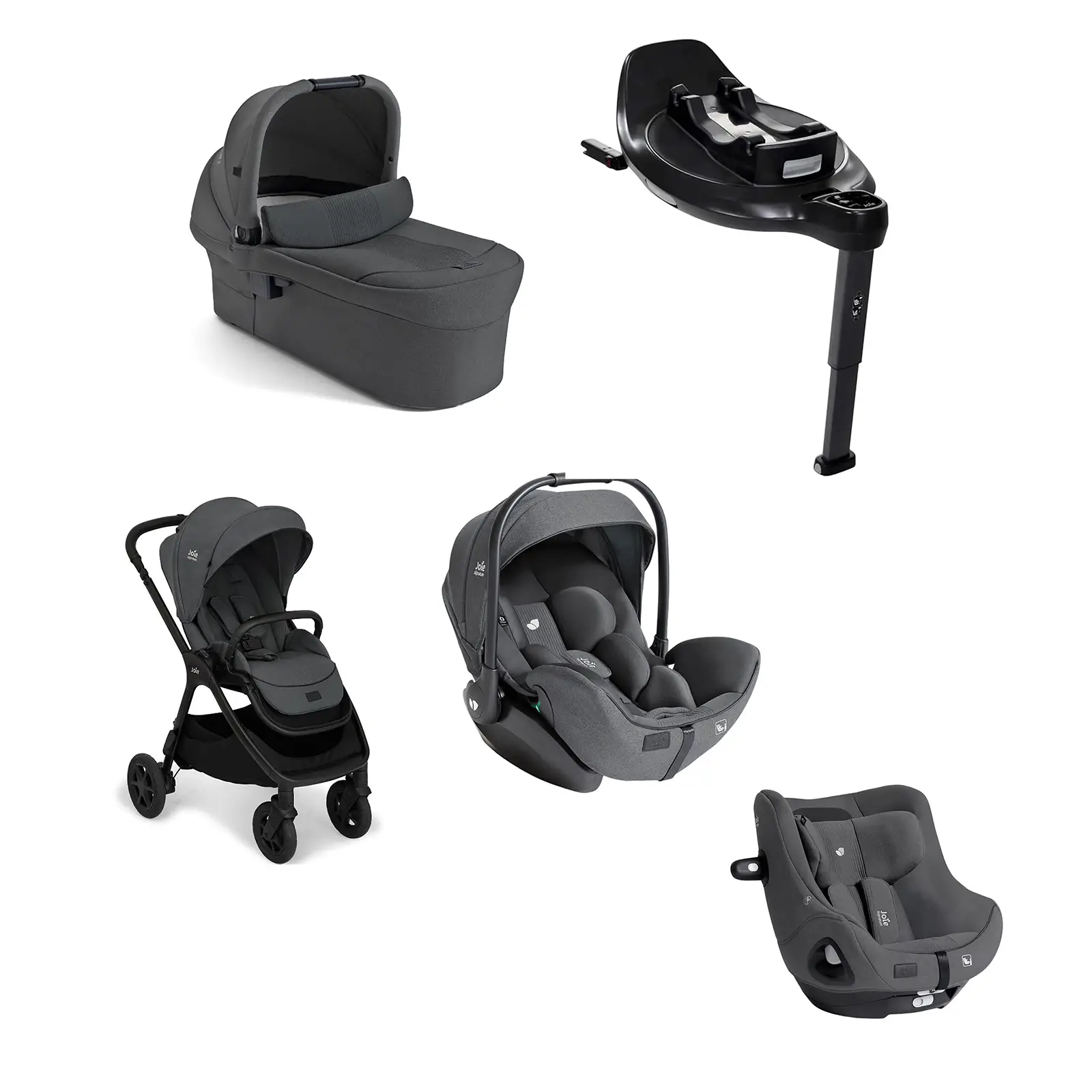 Trio Finiti 10 Signature con Navicella Ramble XL più Seggiolino Auto I-Harbour E I-Size 360 Ebony - trio e modulari