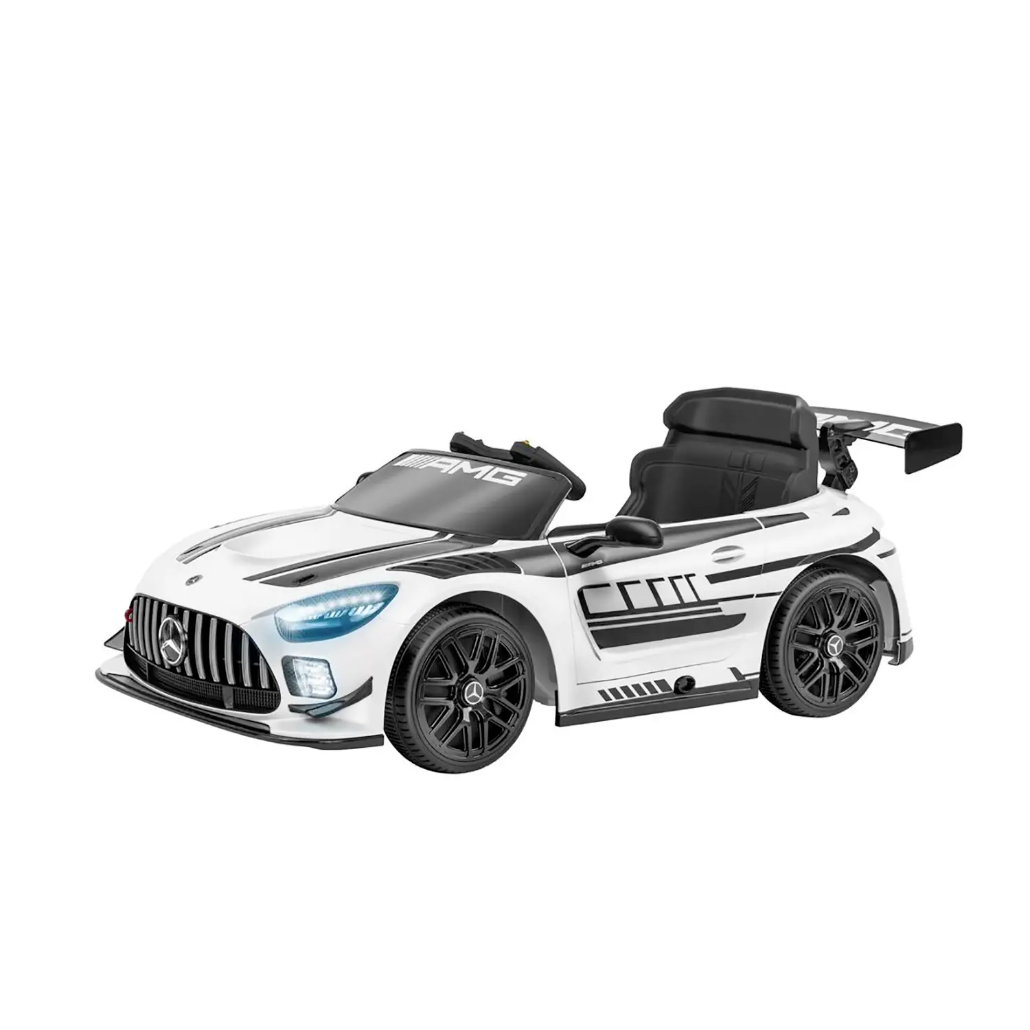 Auto Elettrica per Bambini Mercedes Amg GT3 12,6V con Radiocomando Bianca - auto