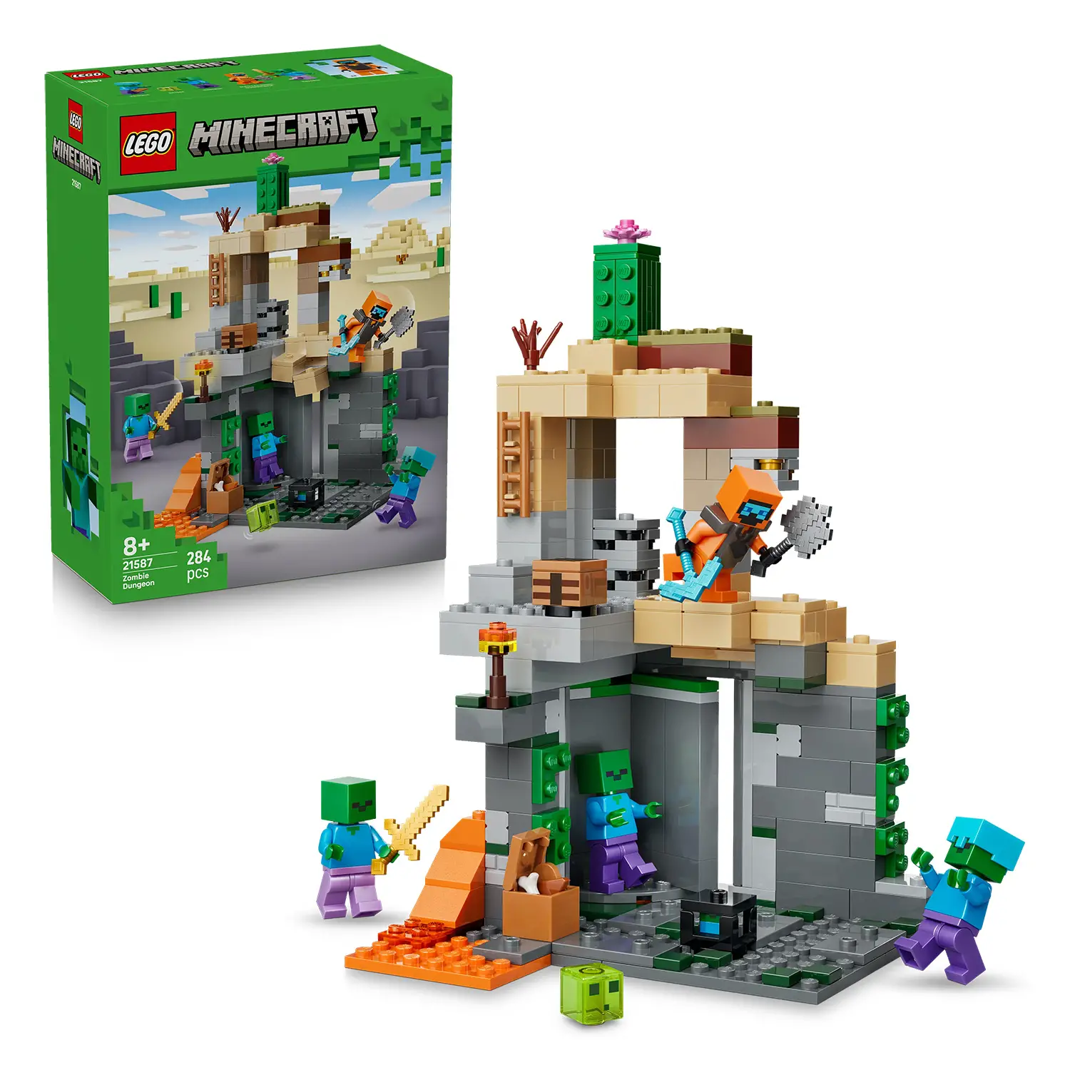 LEGO Minecraft 21587 Zombie Dungeon Gioco Interattivo 8+ - lego