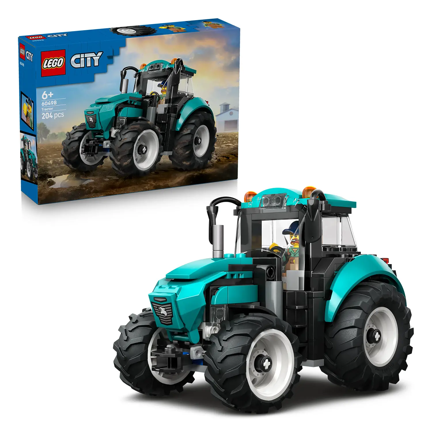 LEGO City Trattore Giocattolo 60498 con Minifigure Contadino 6+ - lego