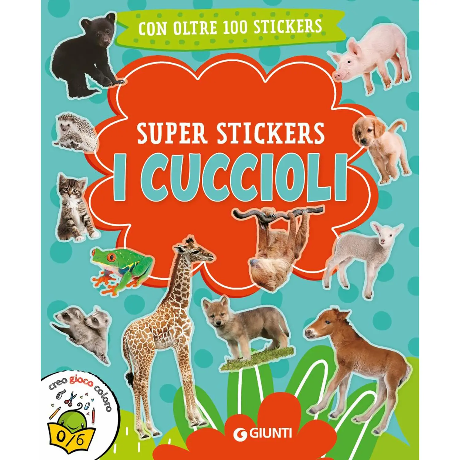 Libro Superstickers - I Cuccioli - Prima biblioteca