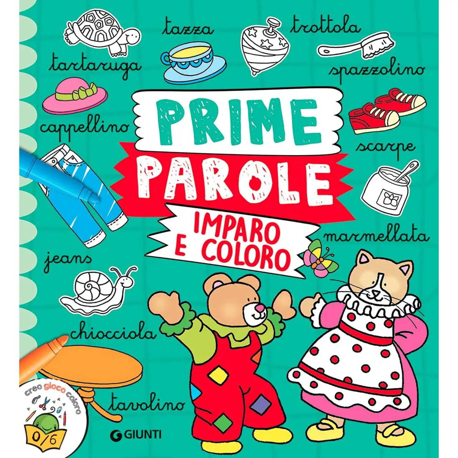 Libro Prime Parole Imparo E Coloro - Prima biblioteca