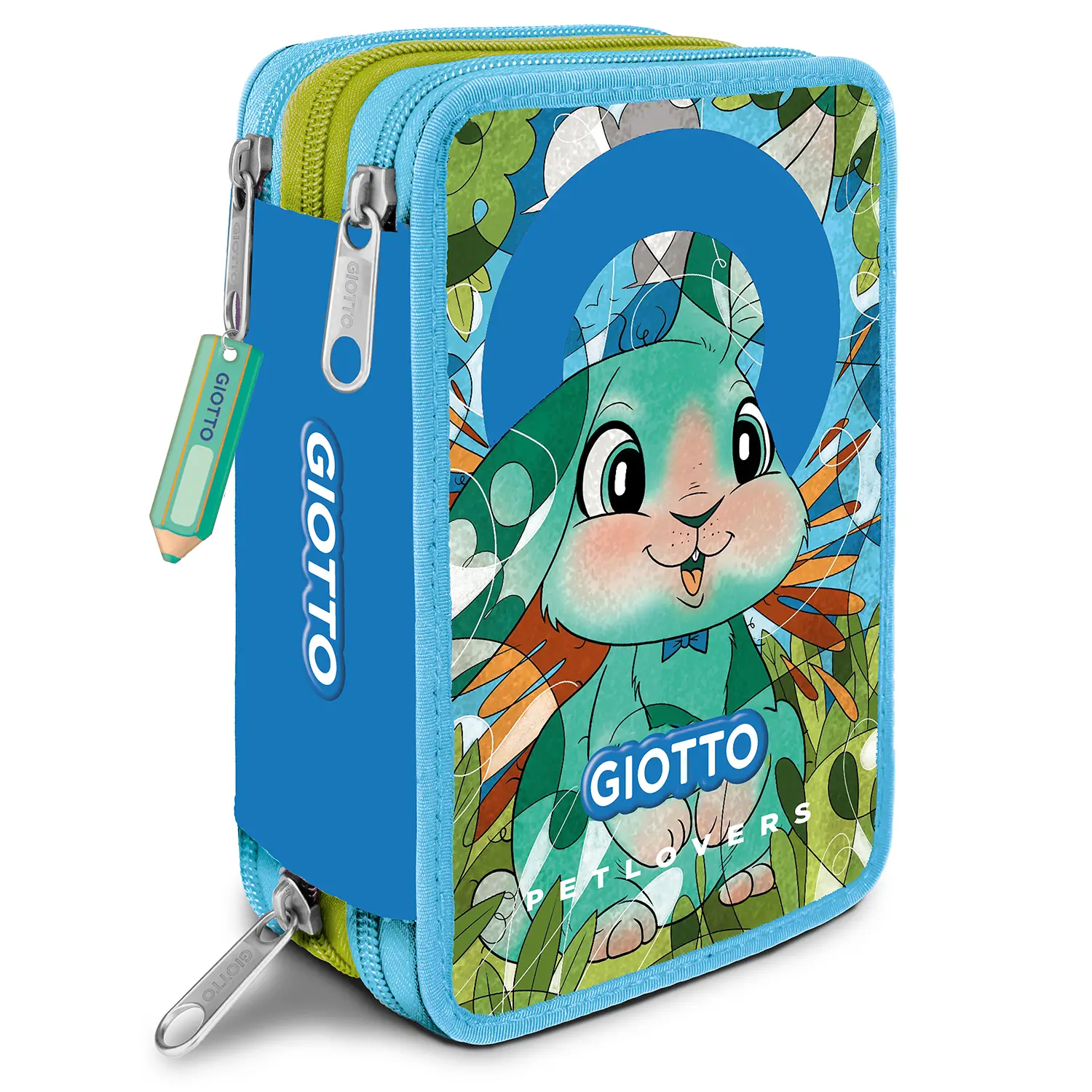 Giotto Petlovers Astuccio 3Zip Rabbit - astucci colori