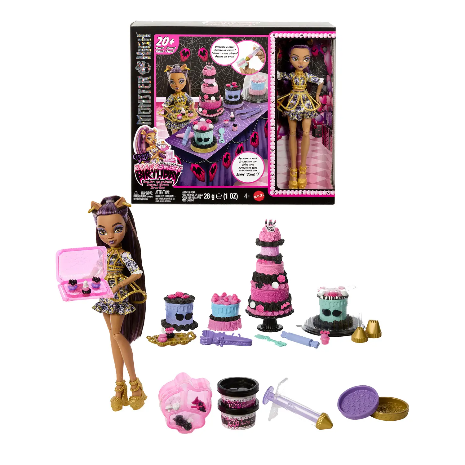 Monster High Clawdeen Wolf Scary Sweet Birthday Set - collezionabili bambina