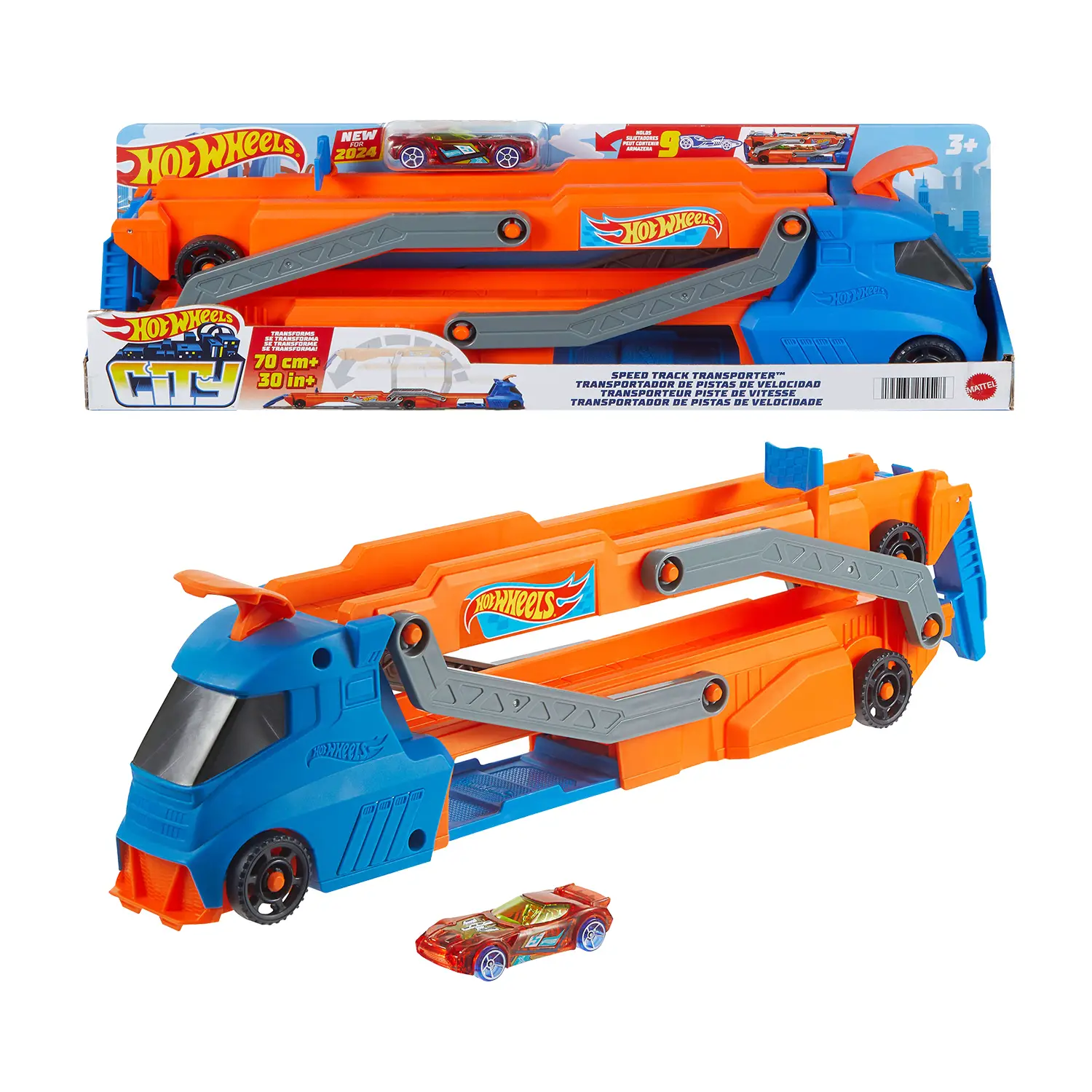Hot Wheels Trasportatore Pista Super Velocità con Camion - play set
