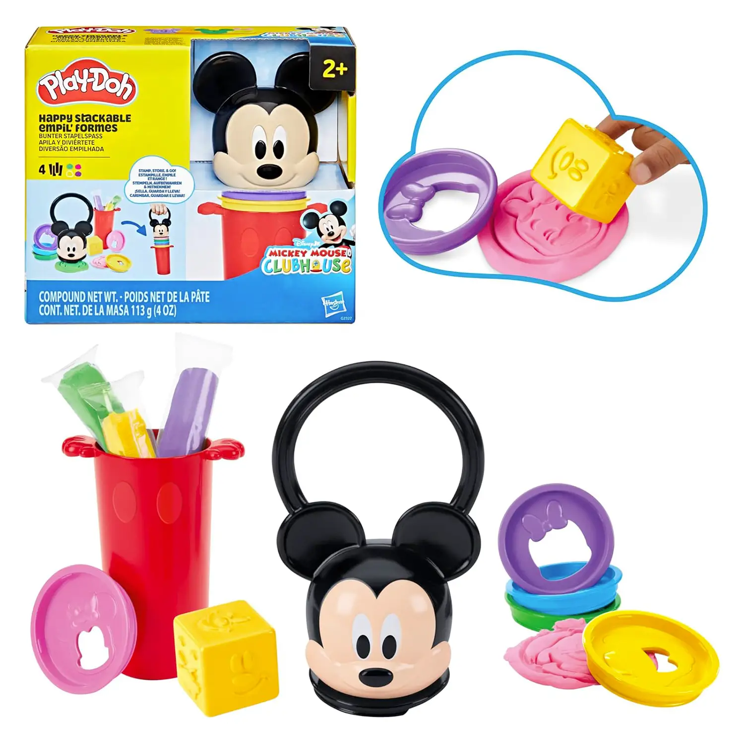 Play-Doh Disney Junior Happy Stackable Formine - creatività
