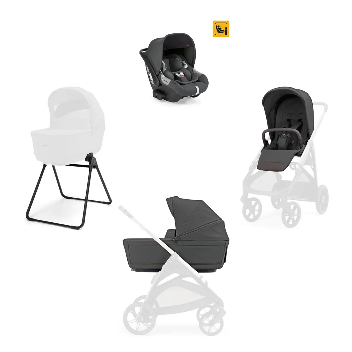 Aptica sistem quattro Darwin Ivi Green (telaio escluso) - trio e modulari