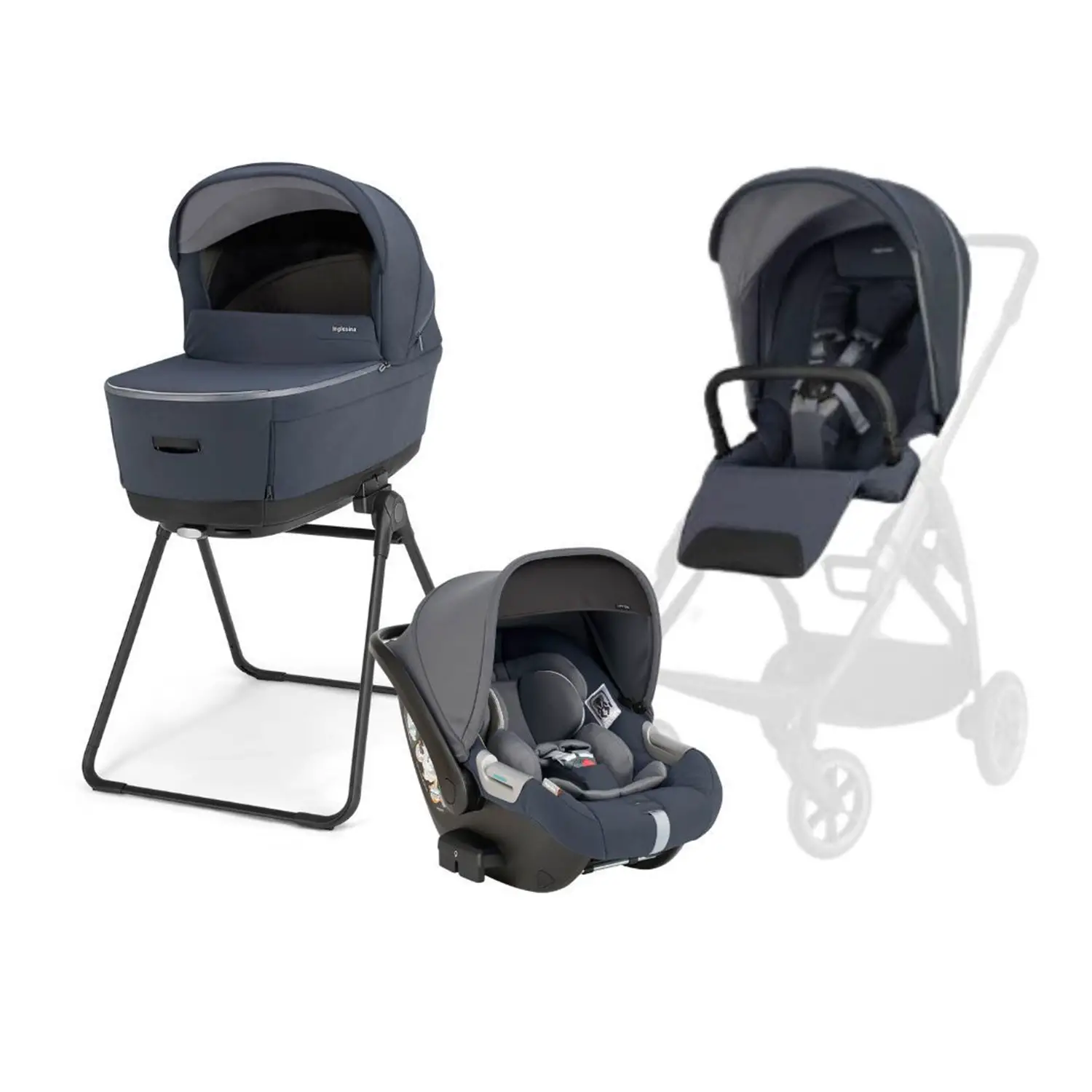 Electa Sistem Quattro Roftoop Blue con Ovetto Darwin (Telaio escluso) - trio e modulari