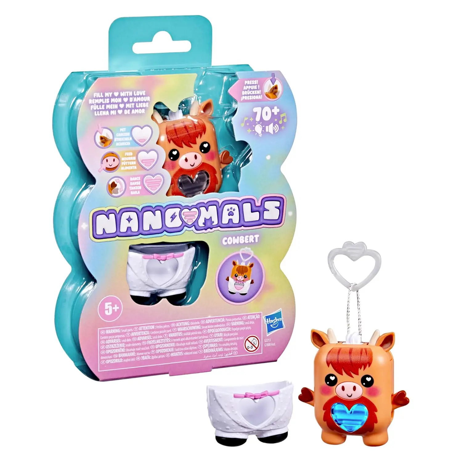 Nano - Mals Cuccioli Interattivi: Cowbert La Mucca Highlander - collezionabili bambina