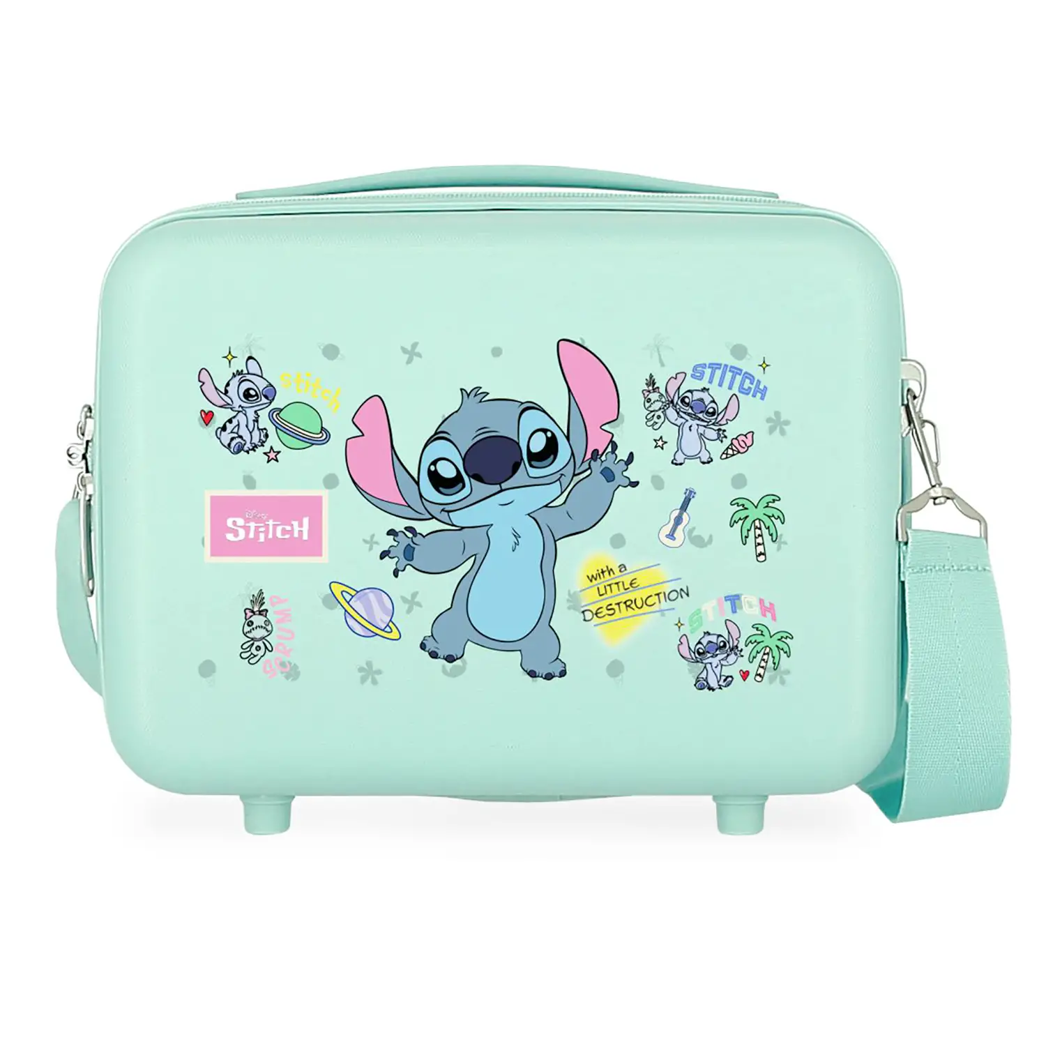 Stitch Little Destruction Neceser Abs Turchese - valige e borse da viaggio