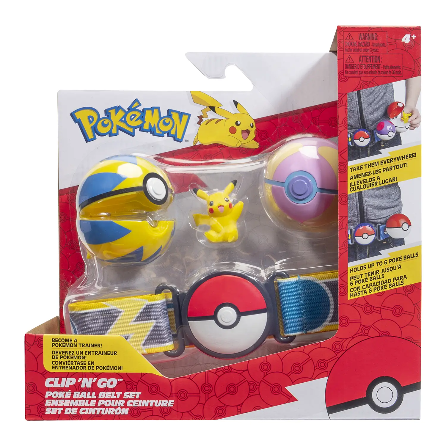 Pokemon Pokè Ball Set Cintura Pikatchu - action figures ed accessori