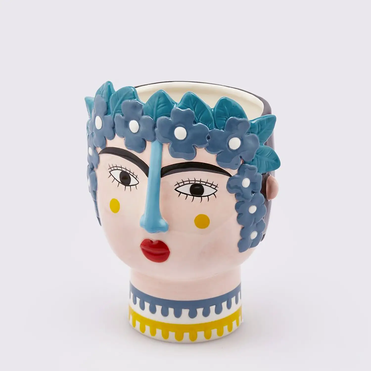Vaso Decorativo In Ceramica Testa Islanda - oggetti decorativi