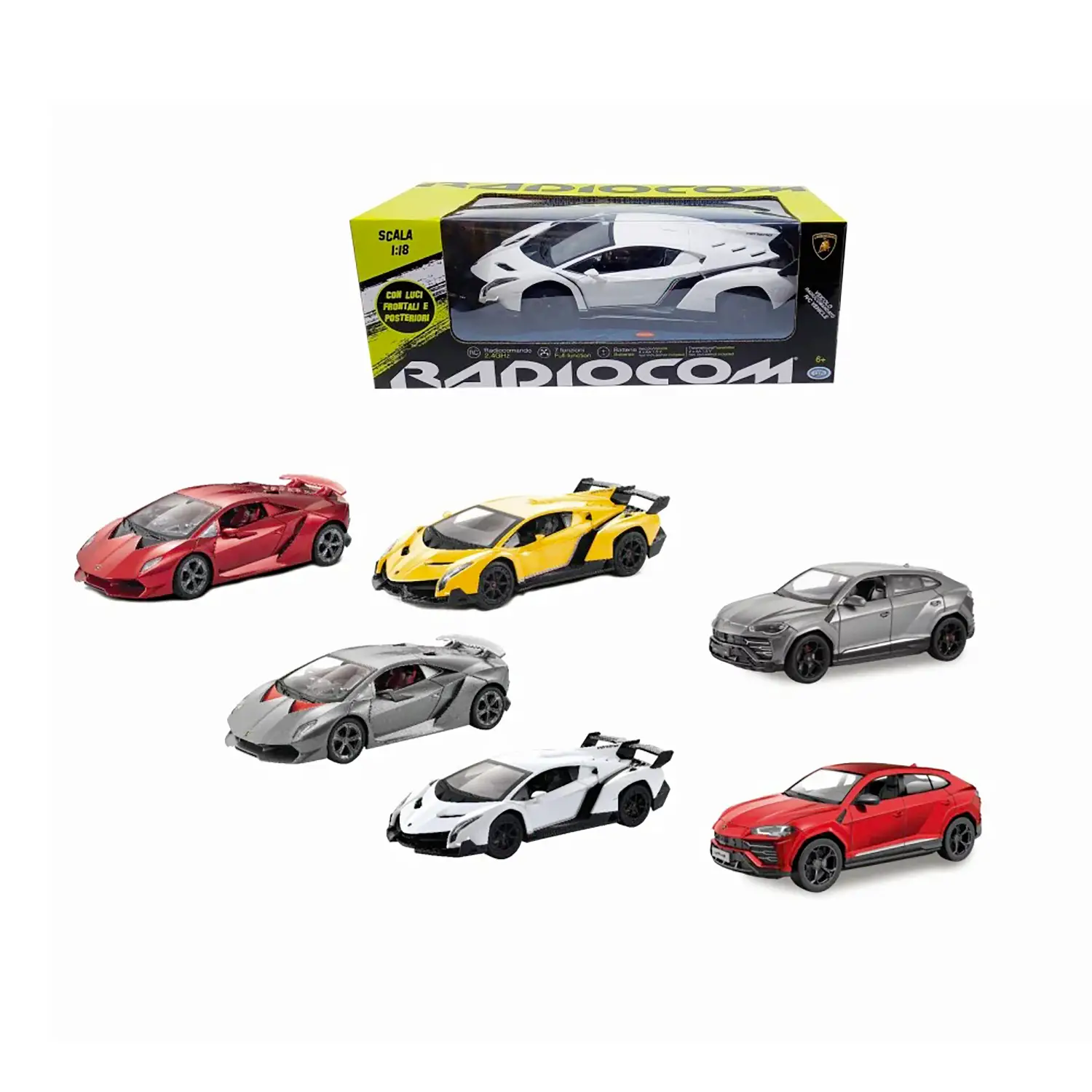 Radiocom Auto Radiocomandata Lamborghini Assortite 1:18 - radiocomandi