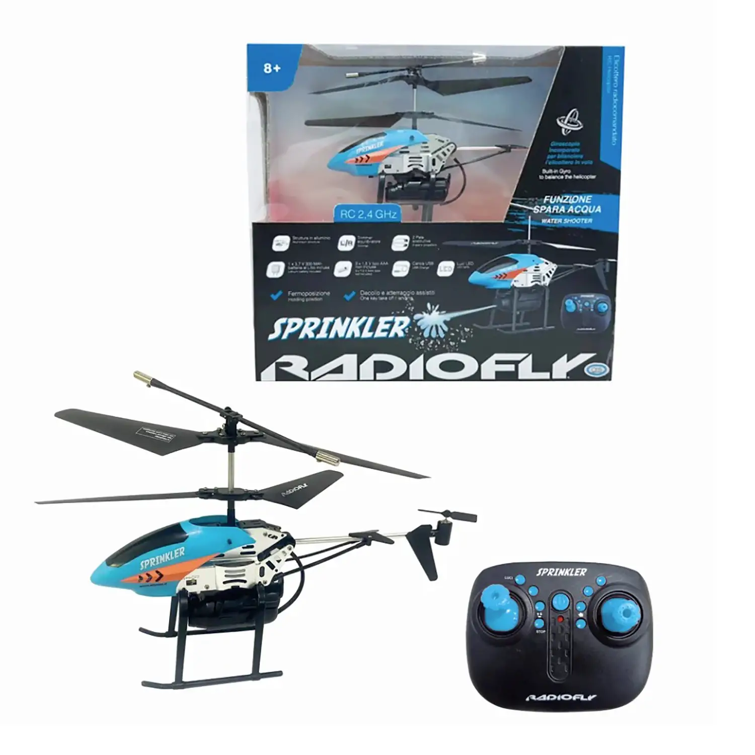 Radiofly Elicottero Radiocomandato Sprinkler Anti Incendio - radiocomandi