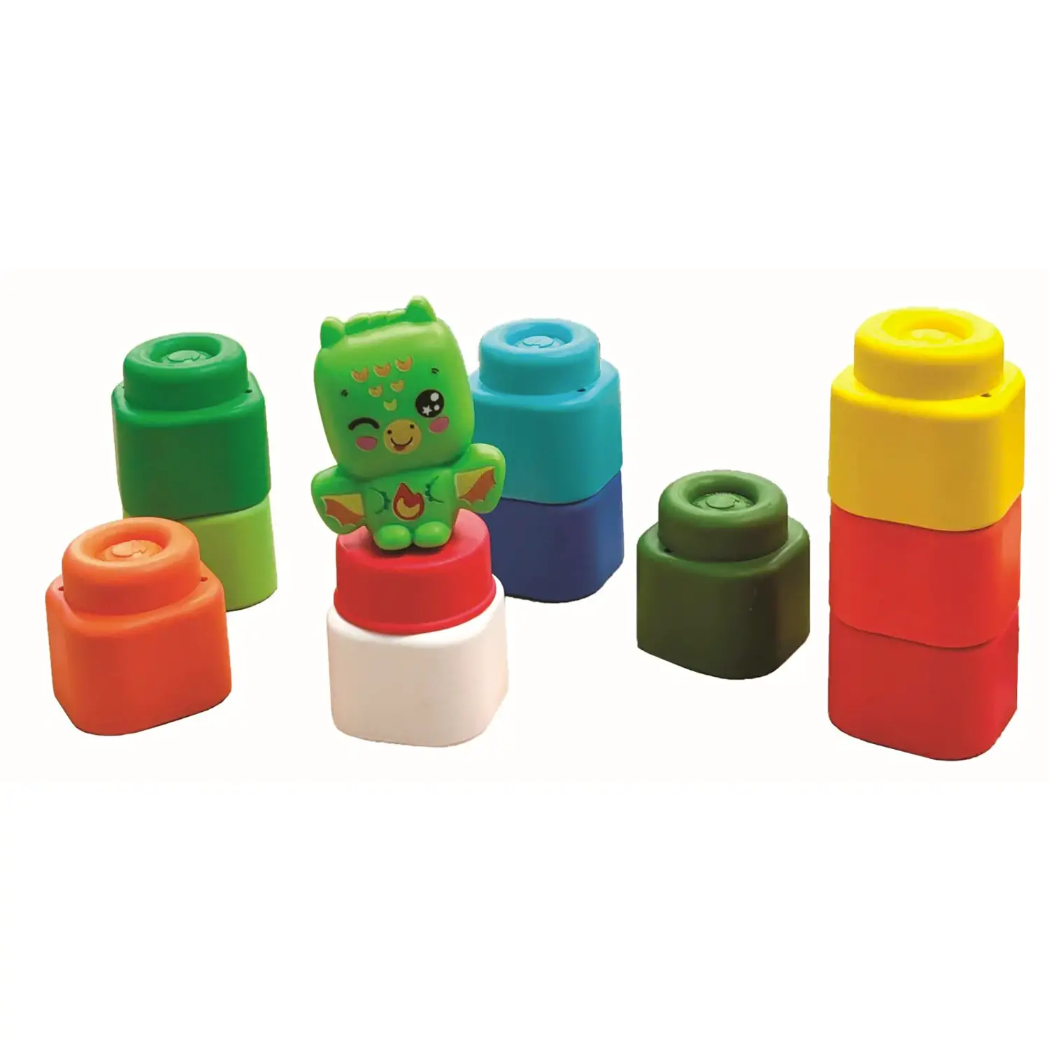 Soft Clemmy Set Mattoncini Morbidi Con Personaggio Draghetto 10 Pezzi - Primi giochi