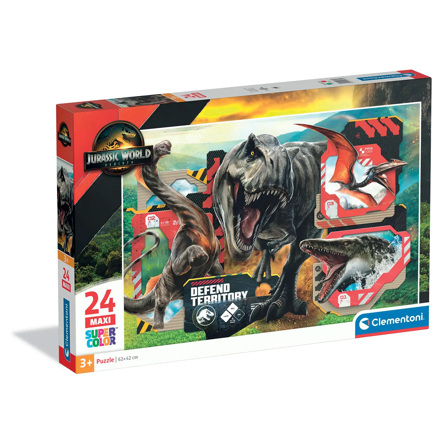 Puzzle 24 Pezzi Maxi Jurassic World - Puzzle in cartone