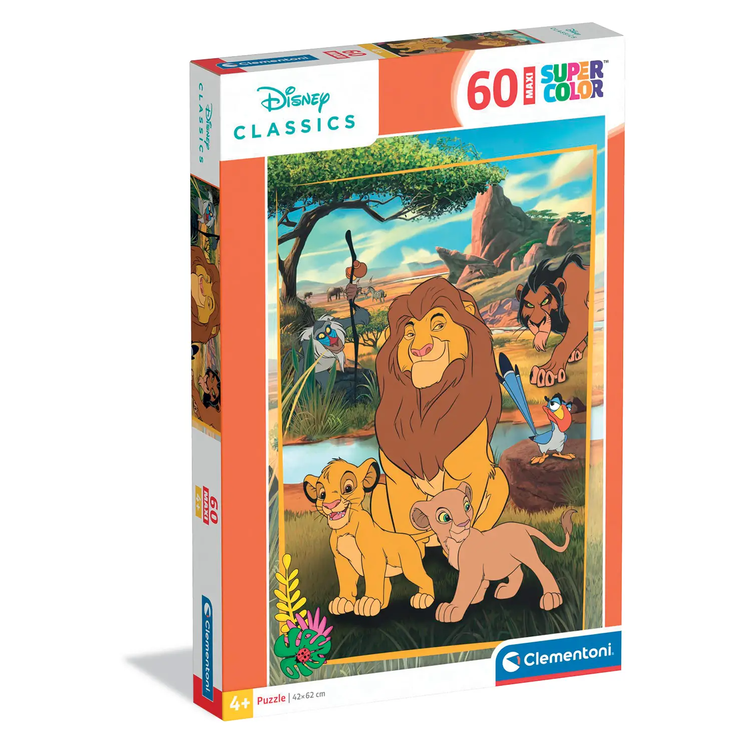 Puzzle 60 Pezzi Maxi Disney Classic Il Re Leone - Puzzle in cartone