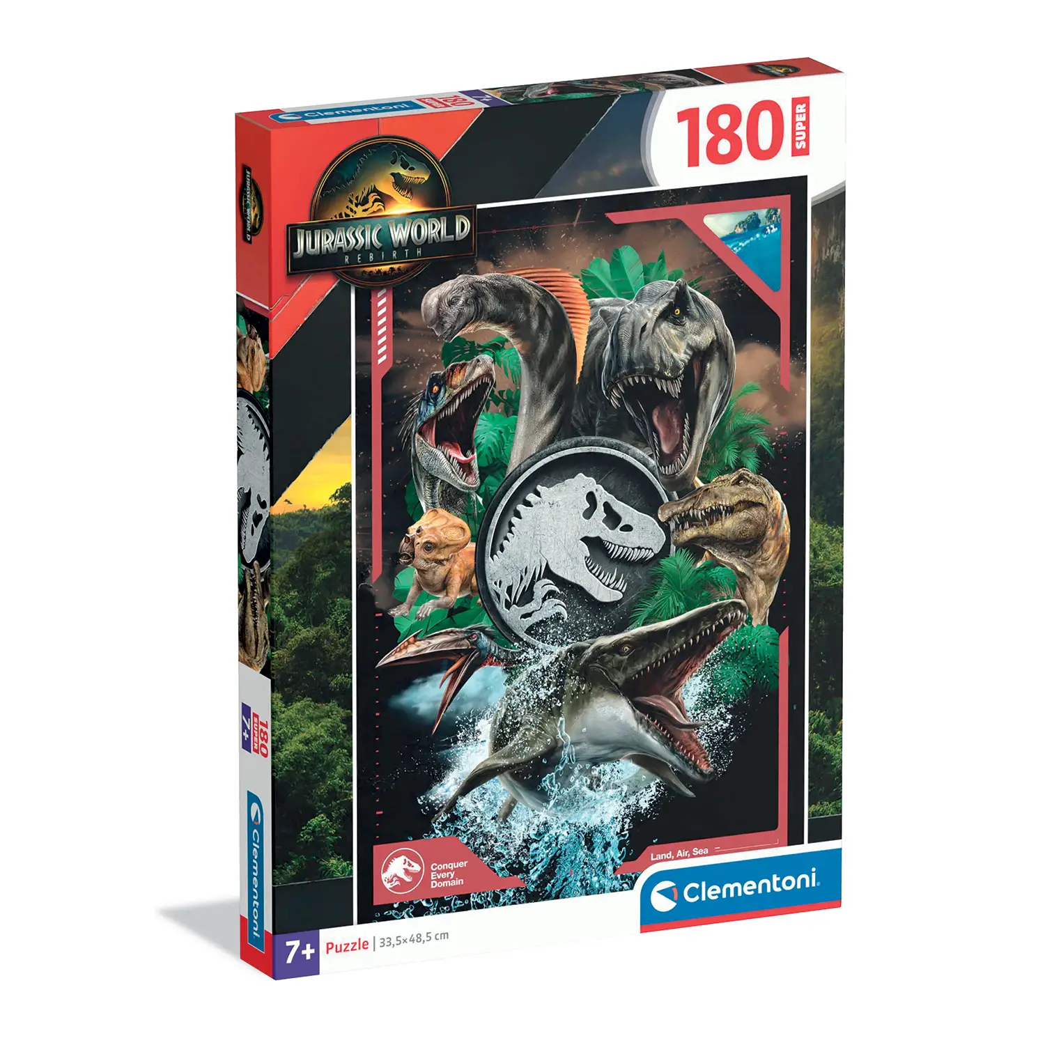 Puzzle 180 Pezzi Jurassic World - Puzzle in cartone