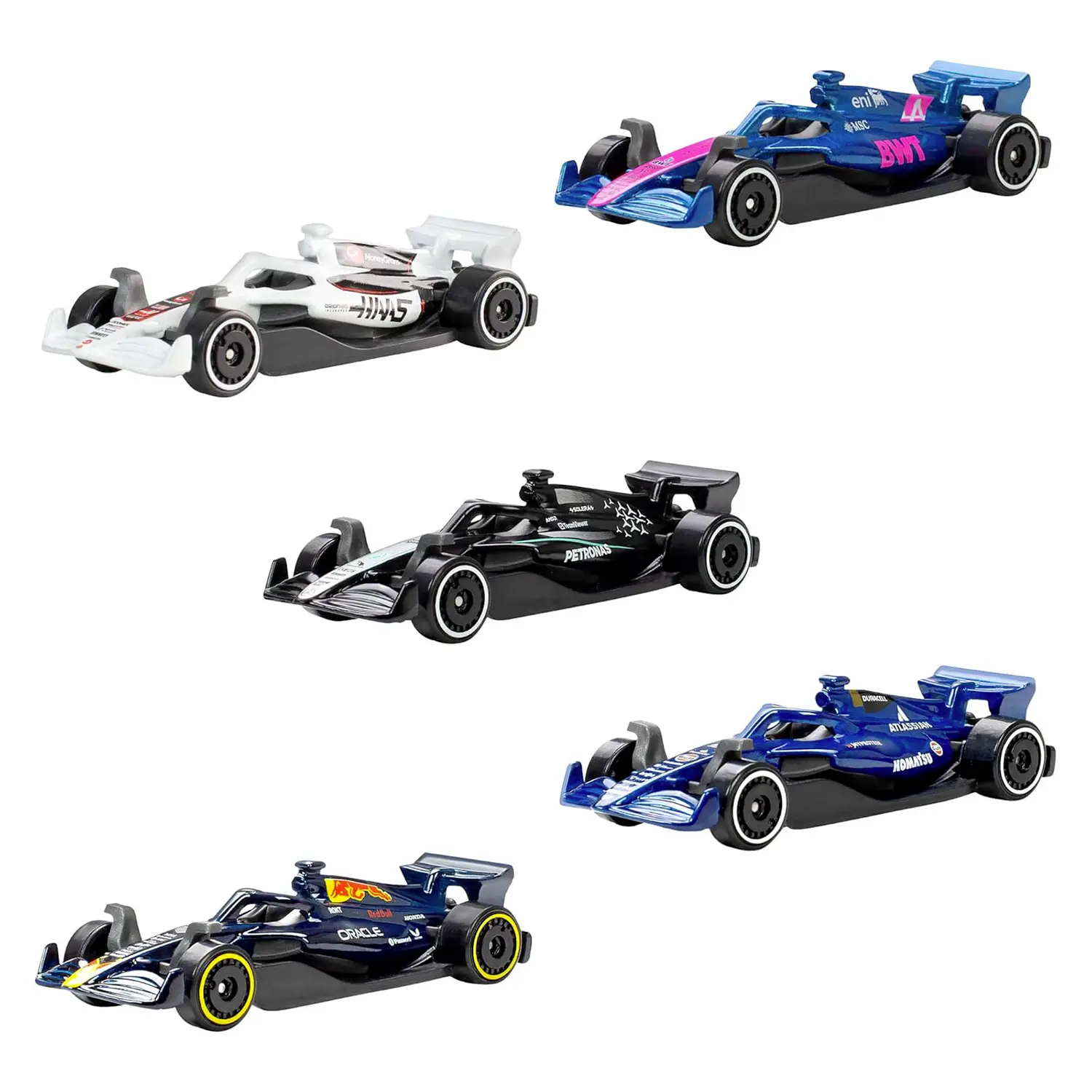Hot Wheels Veicoli Formula 1 Scala 1:64 5 Pezzi - play set