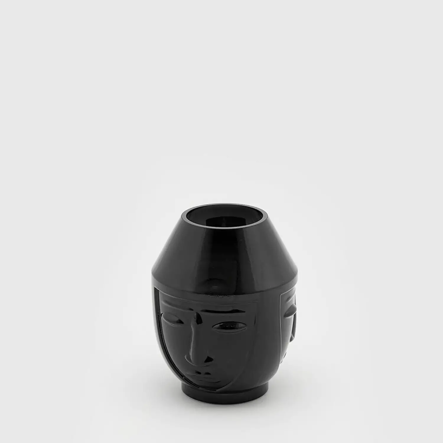 Vaso Decorativo Forma Del Volto H17 Verde Scuro - oggetti decorativi