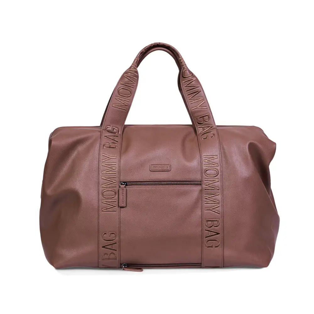 Mommy Bag Borsa Fasciatoio con Materassino – Eco Pelle Dark Brown Childhome - borse e zaini