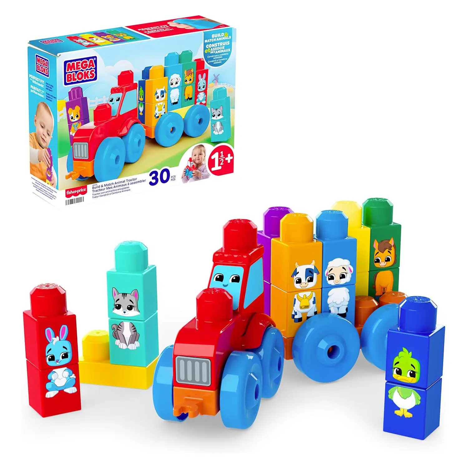 Mega Bloks Trattore Degli Animali - Primi giochi