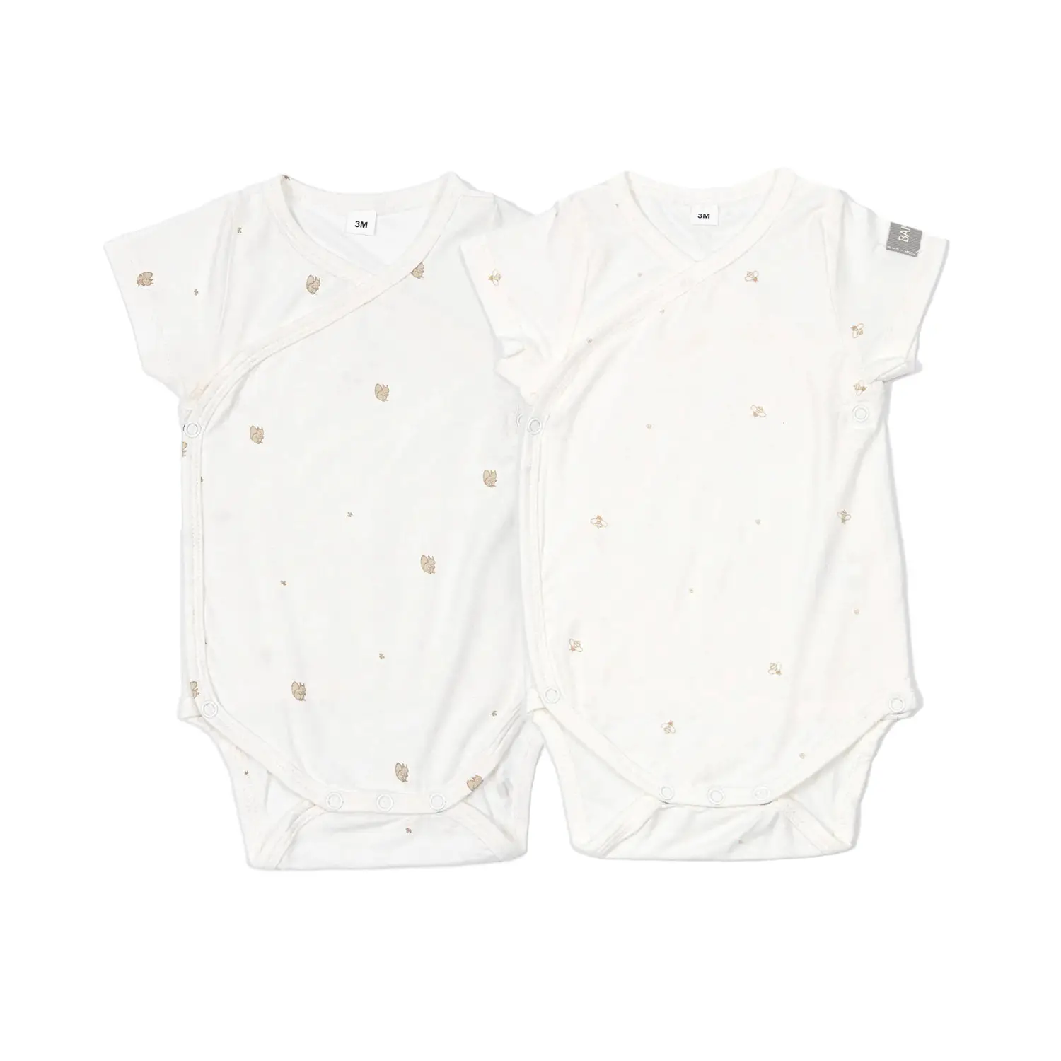 Body Maniche Corte Print Bee's/Squirrel - Taglia 6 Mesi- 2 Pezzi - intimo neonato
