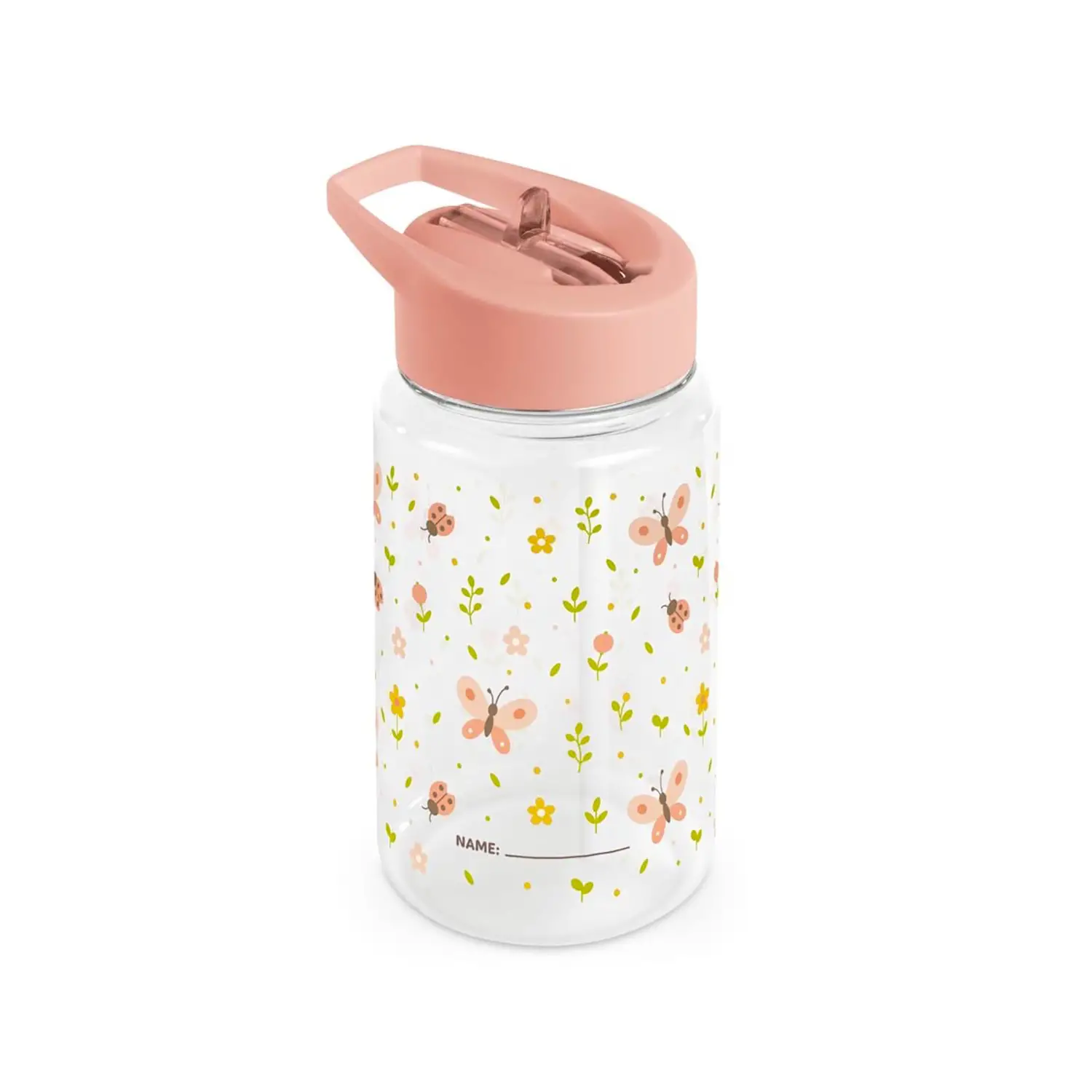 Borraccetta Bambini Con Cannuccia 450 ml Butterfly - pappa