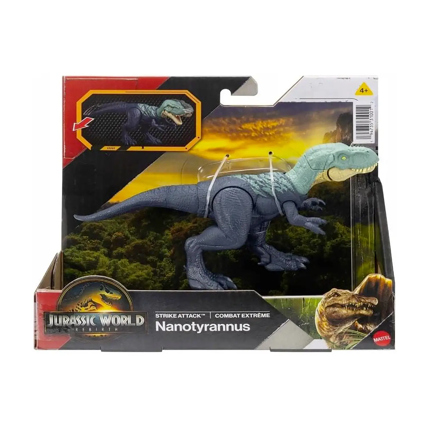 Jurassic World Rebirth Attaco Fatale Nanotyrannus - action figures ed accessori