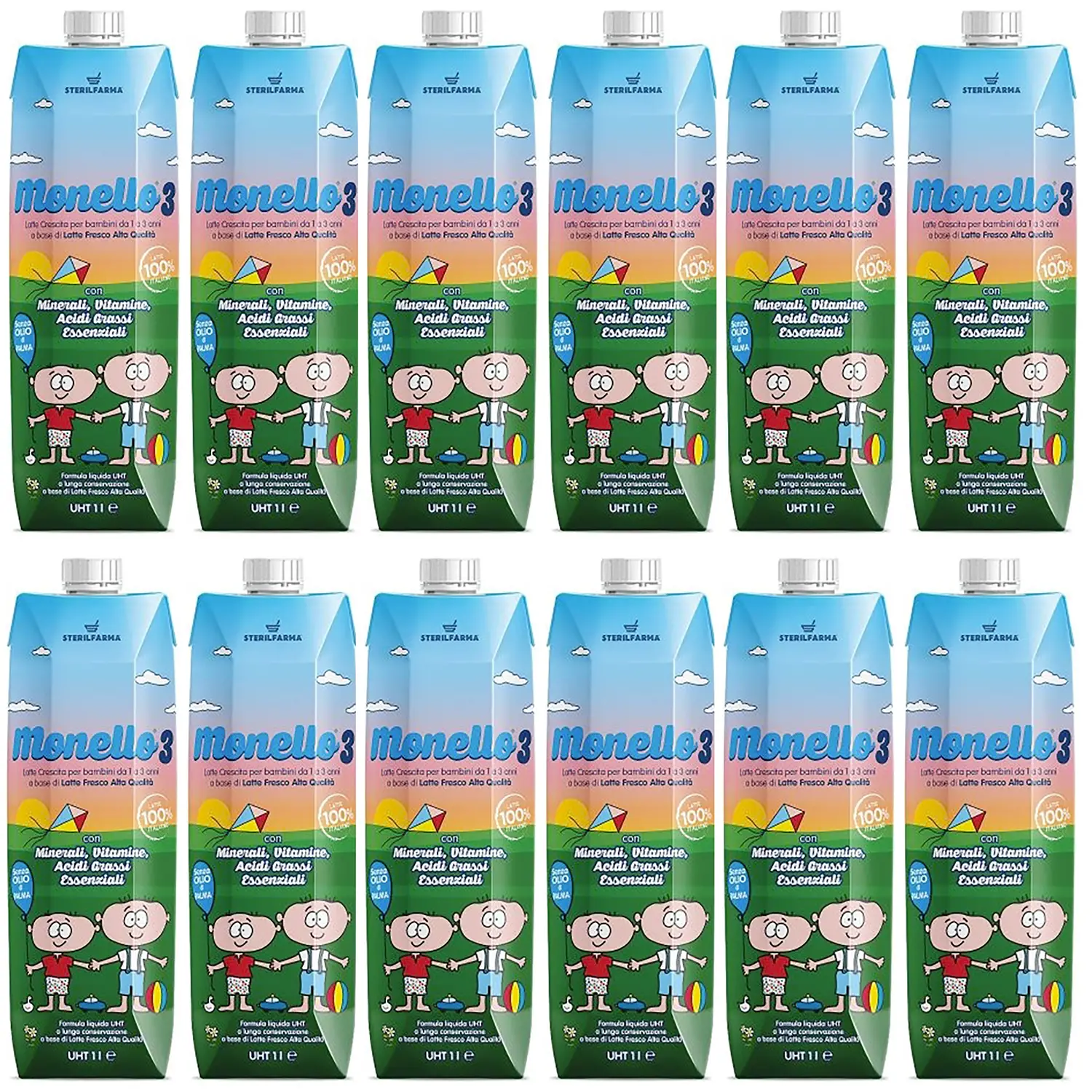 Latte Monello 3 Liquido 1/3 Anni 1 Litro Steril Farma - latti artificiali