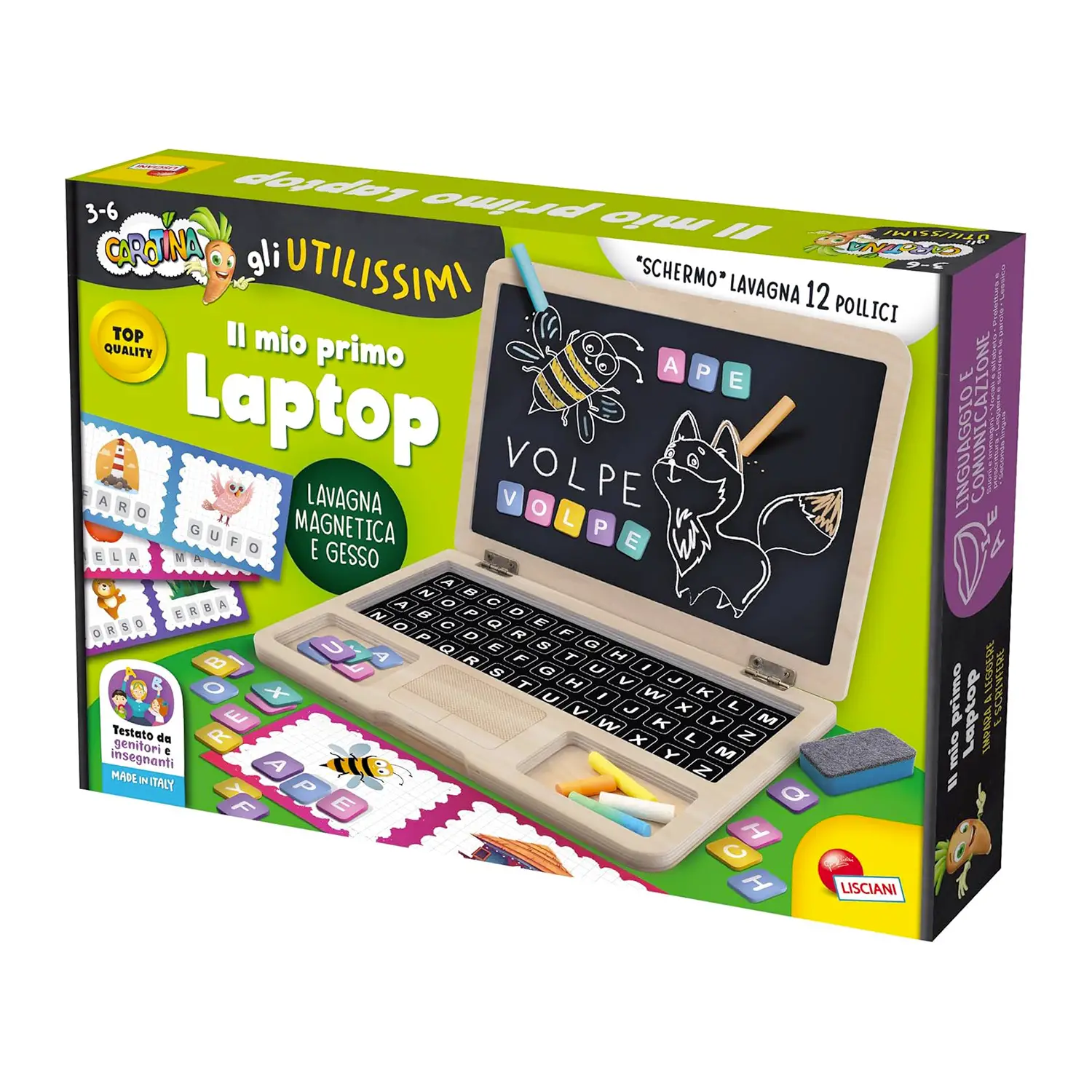 Carotina Utilissimi Il Mio Primo Laptop In Legno - Primi giochi