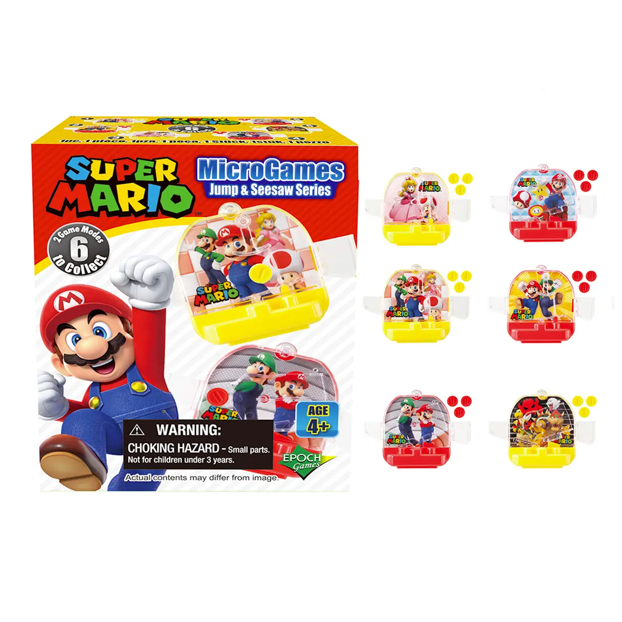 Super Mario Micro Games Jump & Seesaw Gioco Collezionabile A Sorpresa - action figures ed accessori