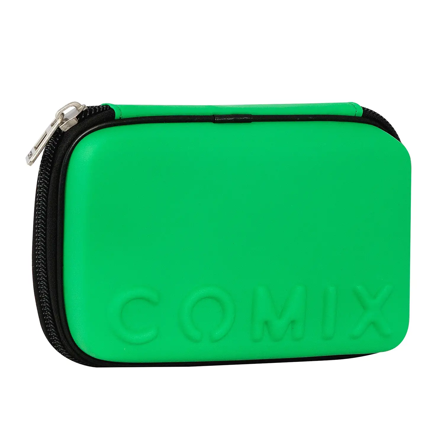 Astuccio Scuola Corredo Maxi Zip Comix Opaco Verde - astucci colori