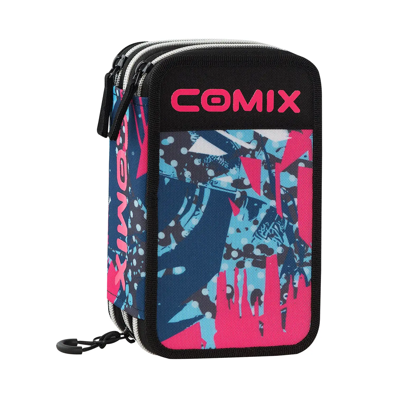 Astuccio Scuola Corredo 3 Zip Comix Wbs 2.0 Mix Pink - astucci colori