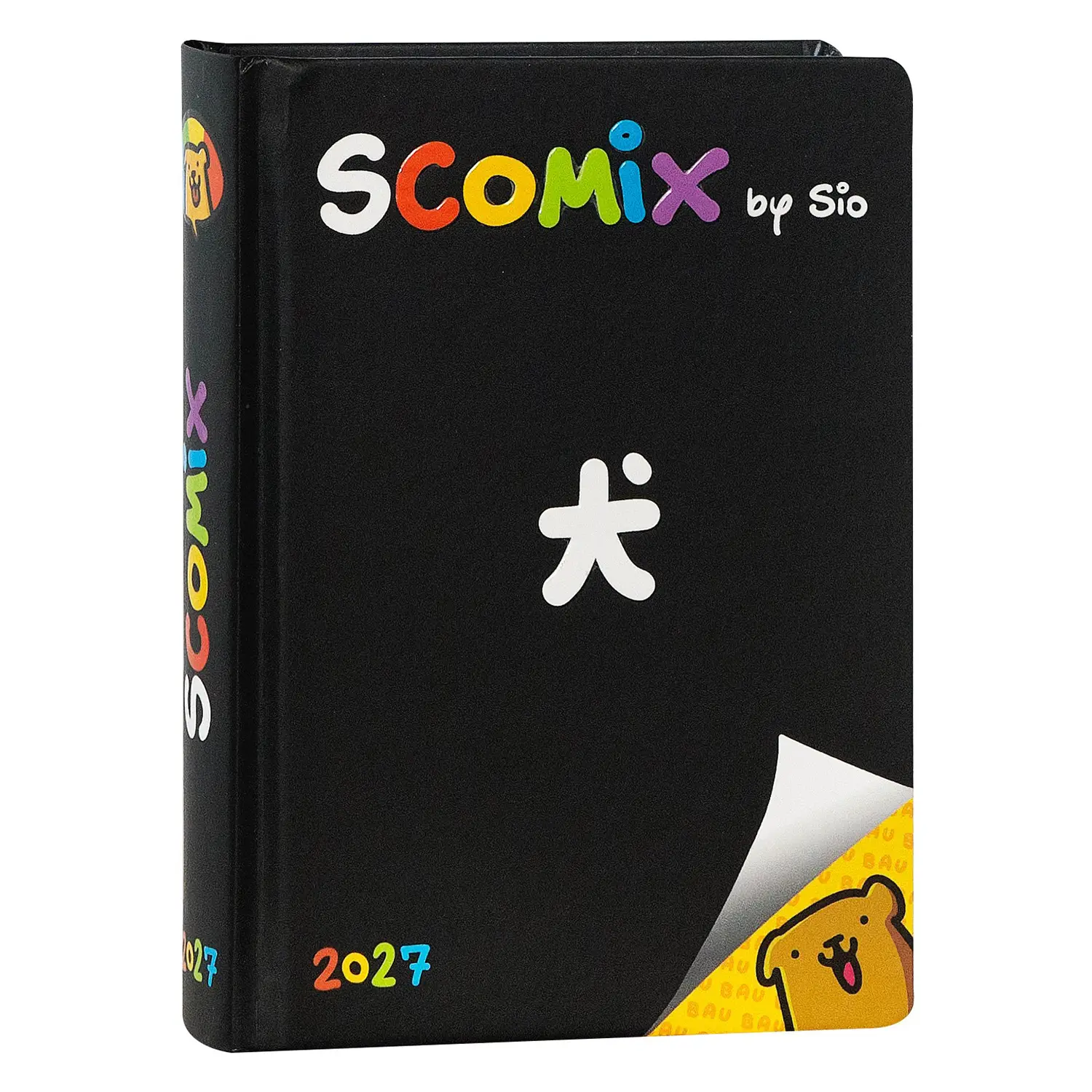 Scomix by Sio Diario Agenda 16 Mesi Medium Black 12x16,5 cm - diari