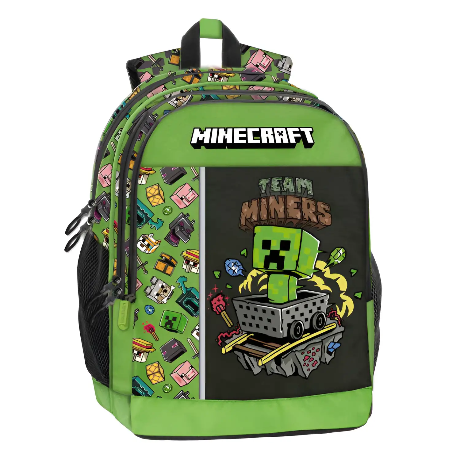 Minecraft Zaino Scuola Organizzato Mascots - zaini scuola